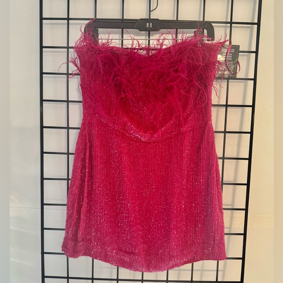 Retrofete Sequin Feather Dress - Picture 14 of 14